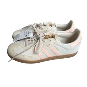 Size 6.0Y - Womens 7.5 Adidas Samba OG J  Women's Shoes Off White/ Bubble gum